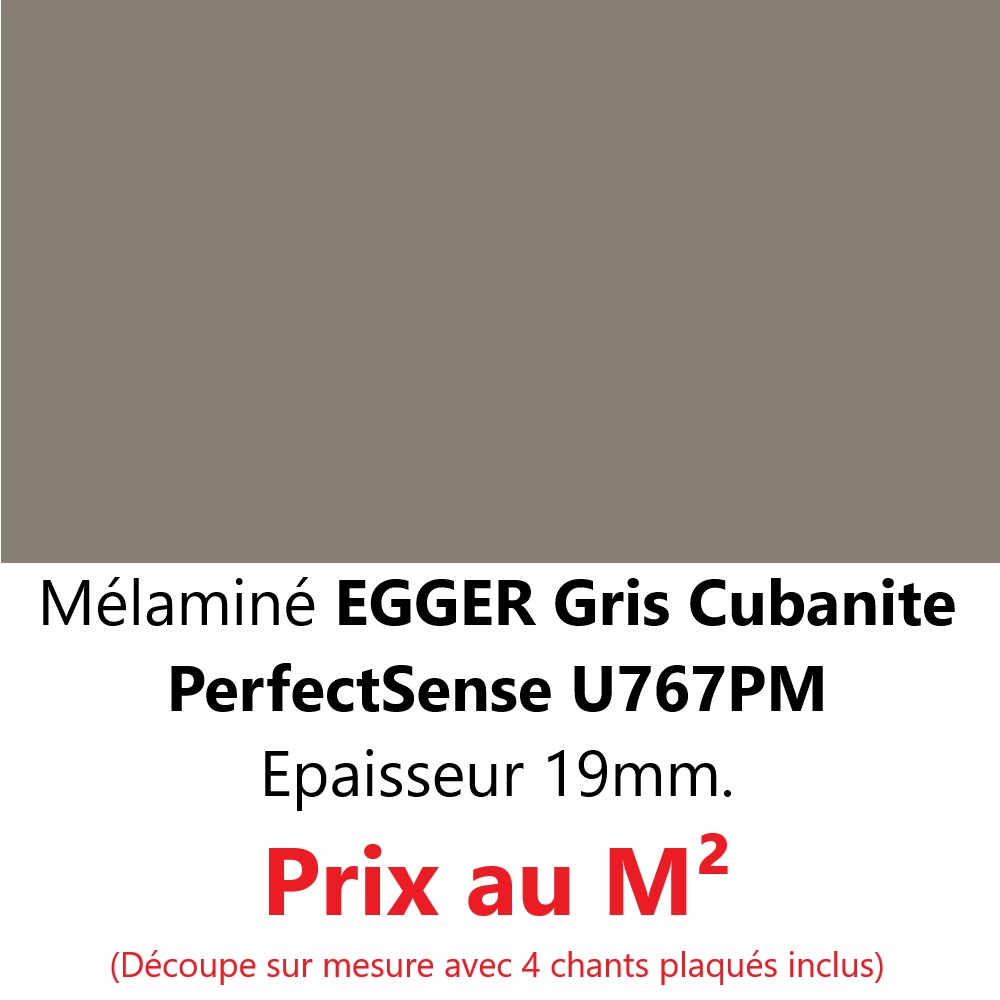 Mélaminé Gris Cubanite U767 ST9 19mm